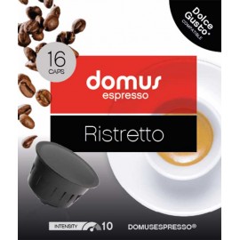 DOMUS Café Espresso Ristretto Comp. Dolce Gusto Pack 16Cáps. Cx. 18