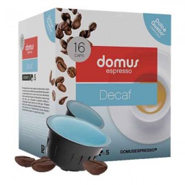 DOMUS Café Espresso Descafeínado Comp. Dolce Gusto Pack 16 Cáps. Cx. 18