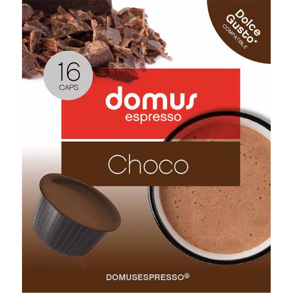 DOMUS Espresso Chocolate Comp. Dolce Gusto Pack 16Cáps. Cx. 18