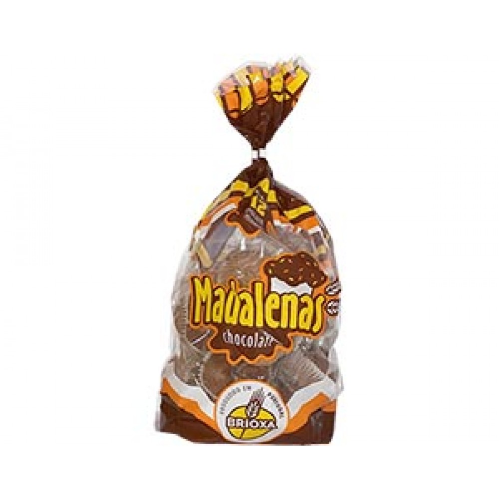 BRIOXA Madalenas Sabor a Chocolate 12uni 500Grs Cx.12