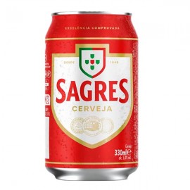 SAGRES Cerveja em Lata 330 Ml Cx. 24