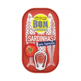 BOM Petisco Sardinhas em Tomate 120Grs Pack 15 Cx. 30