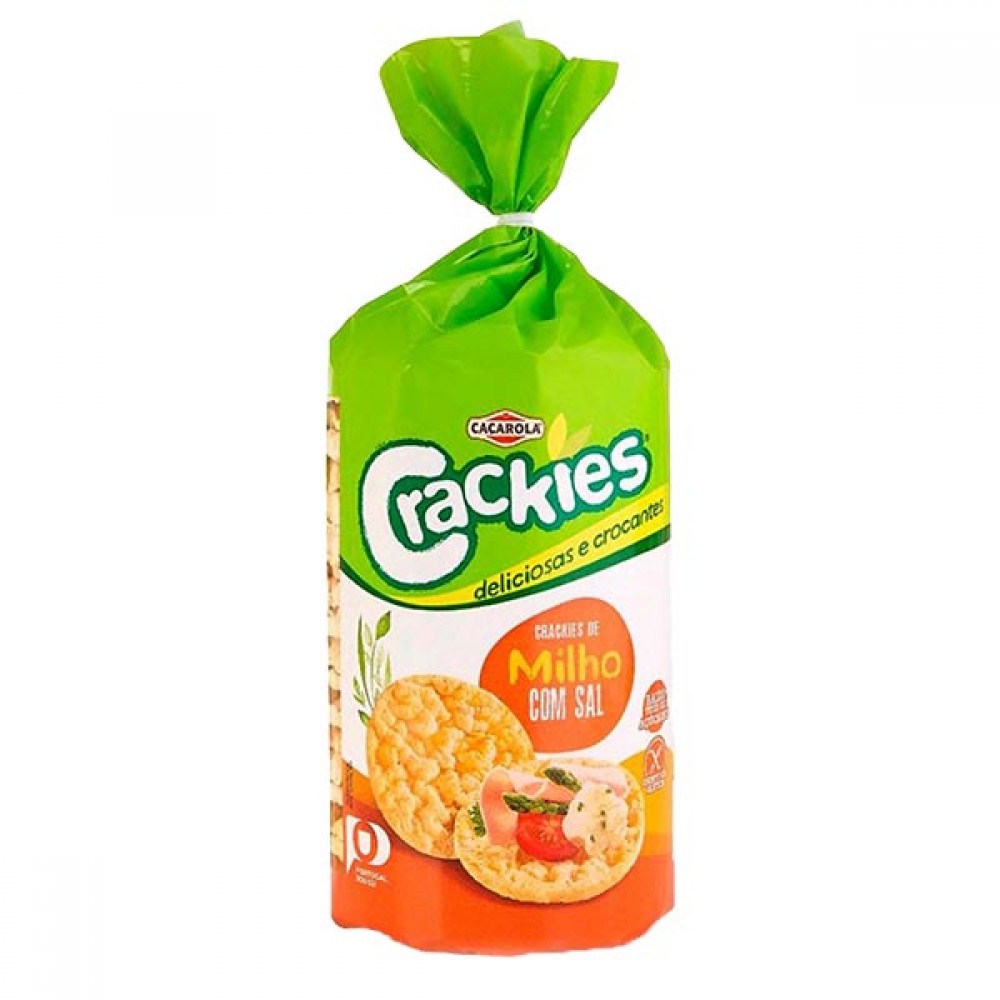 CAÇAROLA Crackies de Milha C/Sal 130Grs Cx. 12