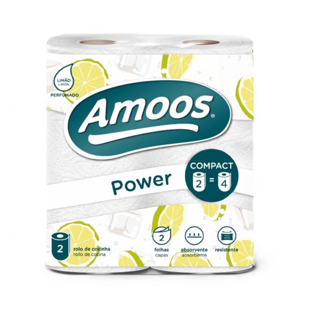 AMOOS  COZINHA 2ROLOS LIMAO SAC.12