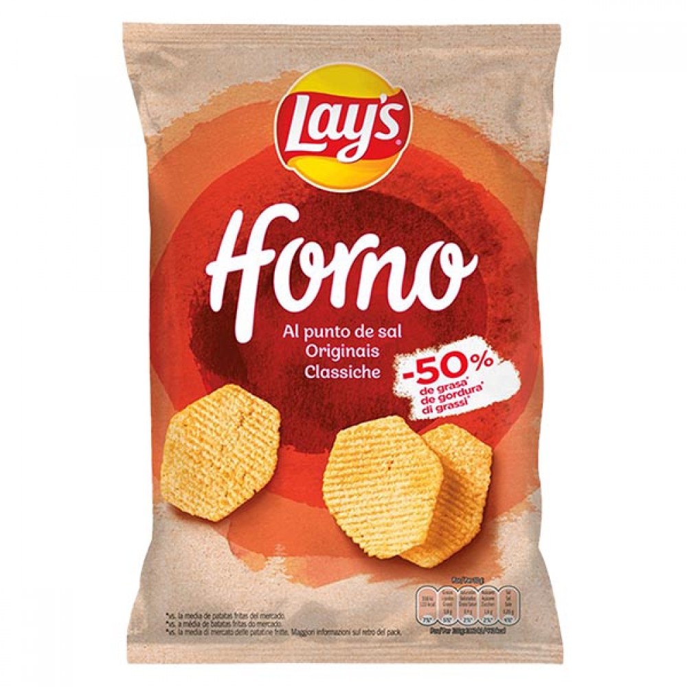 LAY'S Batatas Fritas Forno Originais 150grs Cx. 12