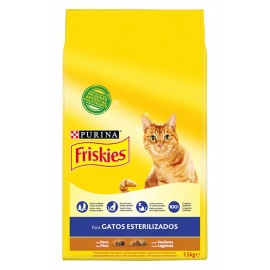 FRISKIES Gato Esterilizados Peru e Legumes 1.5Kg Saco. 6