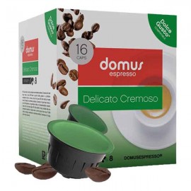 DOMUS Café Espresso Delicato Cremoso Comp. Dolce Gusto Pack 16 Cáps. Cx. 18