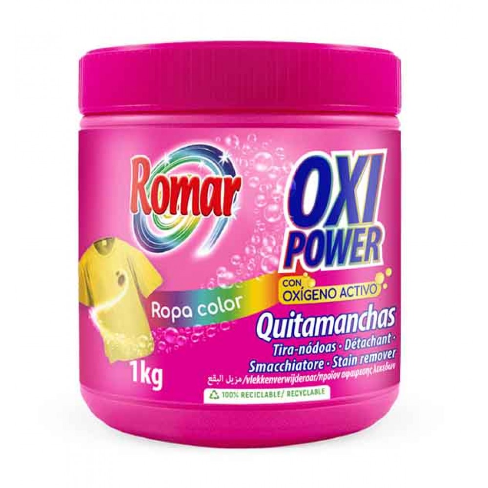 ROMAR Tira Nódoas Oxi Power Roupa de Cor 1 Kg Cx. 6