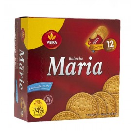 VIEIRA Bolacha Maria Sabor Original Pack 12 Doses Cx.12 Packs