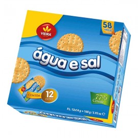 VIEIRA Bolacha Água e Sal Pack 12 Doses Cx.12 Packs