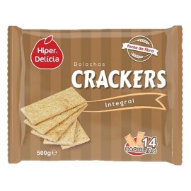 HIPER DELÍCIA Bolachas Crackers Integral 500grs Cx. 12