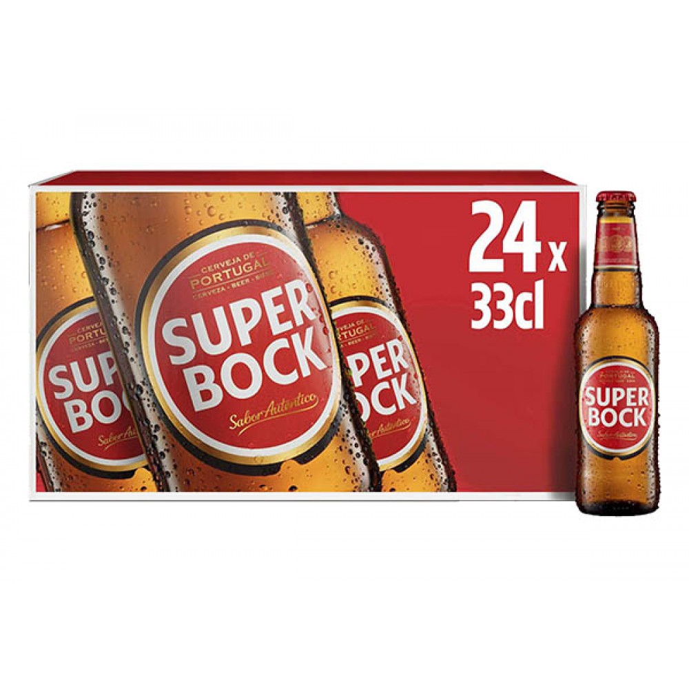 SUPER BOCK Cerveja 33Cl Cx. 24