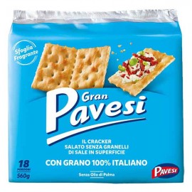 GRAN PAVESI Bolachas Crackers S/Sal 560 Grs Cx. 12