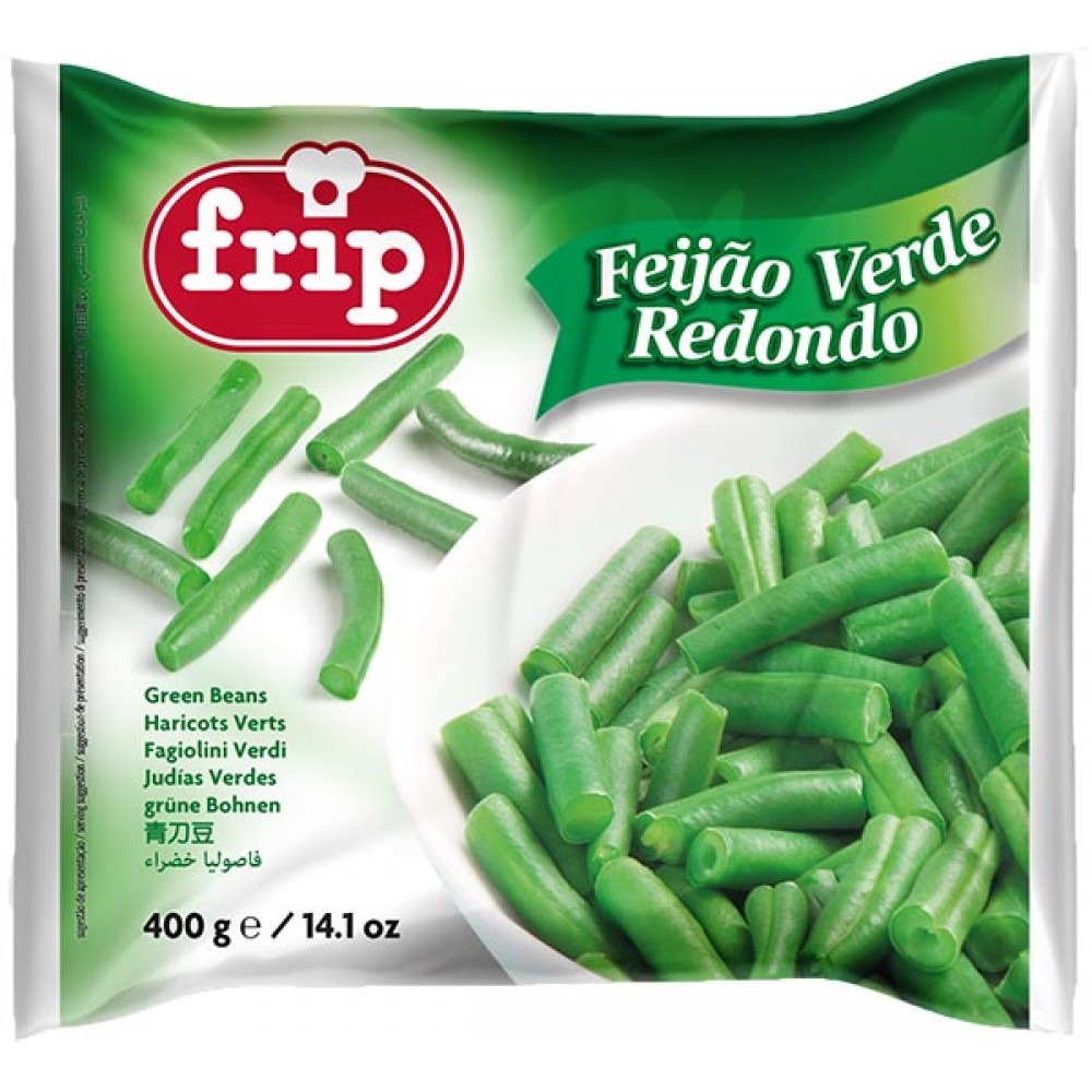 FRIP Feijão Verde Redondo Cortado Cong. 400Grs Cx. 10