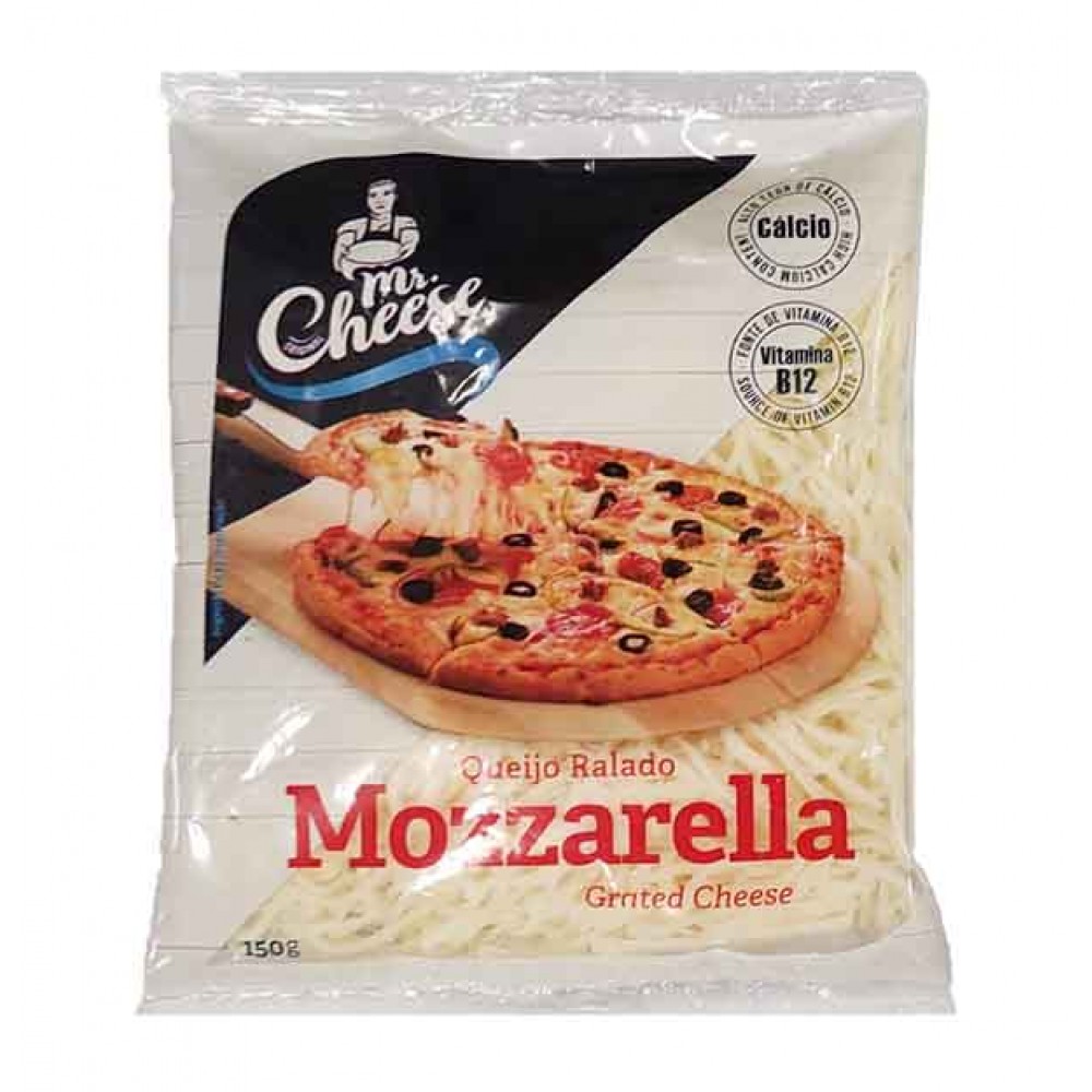 MR CHEESE Queijo Ralado Mozzarella 150 Grs Cx. 8