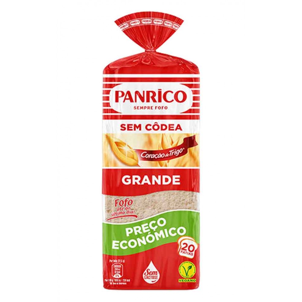 PANRICO Pão de Forma Grande S/Codea 450Grs Cx. 6