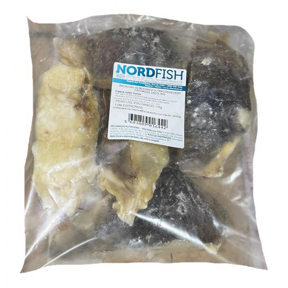 NORDFISH Bacalhau Cachaços Demolhado Ultracongelado 1 Kg Cx. 6