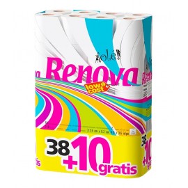 RENOVA Papel Higiénico Olé 38R+10R Grátis