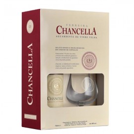 CHANCELLA Aguardente de Vinho Velha + Copo Balão 700Ml Cx. 6 Packs