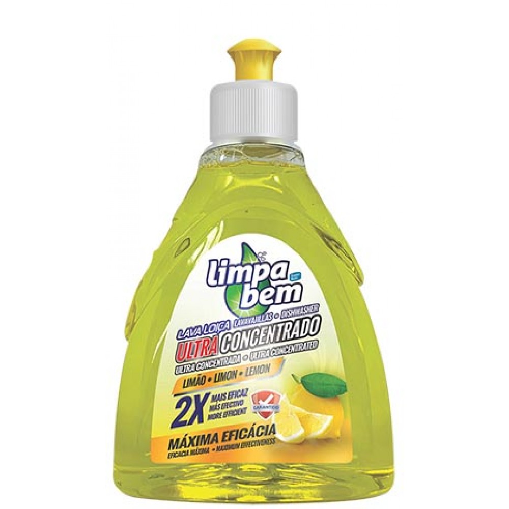 LIMPA BEM Lava Loiça Concentrado Limão 500ml Cx. 8