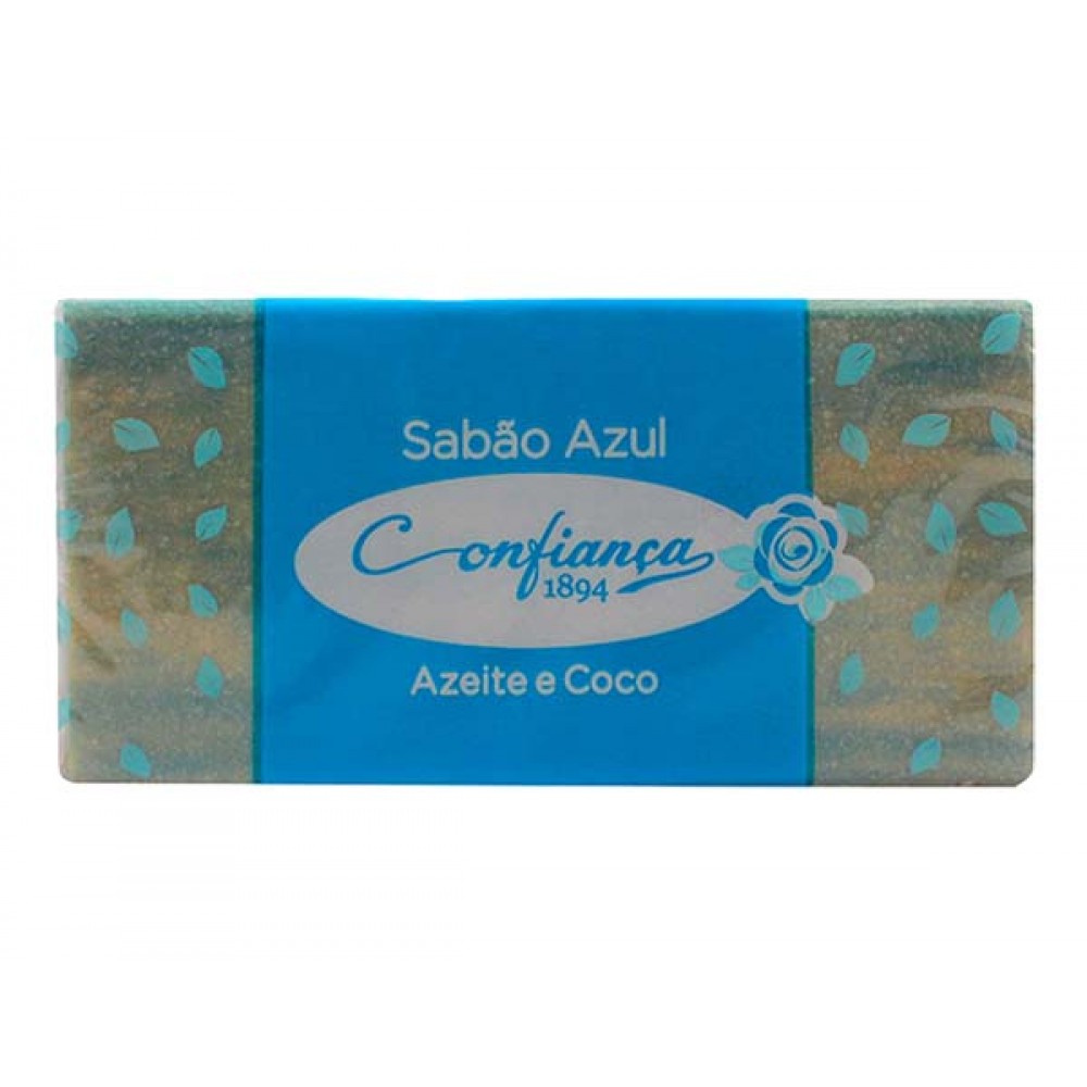 CONFIANÇA Sabão Azul Barra Azeite e Coco 5x100Grs Cx. 20