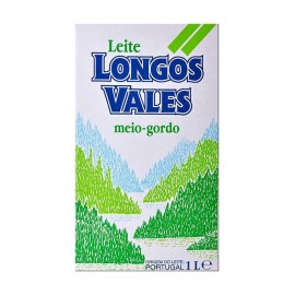 LONGOS VALES Leite Meio Gordo 1L Emb. 6