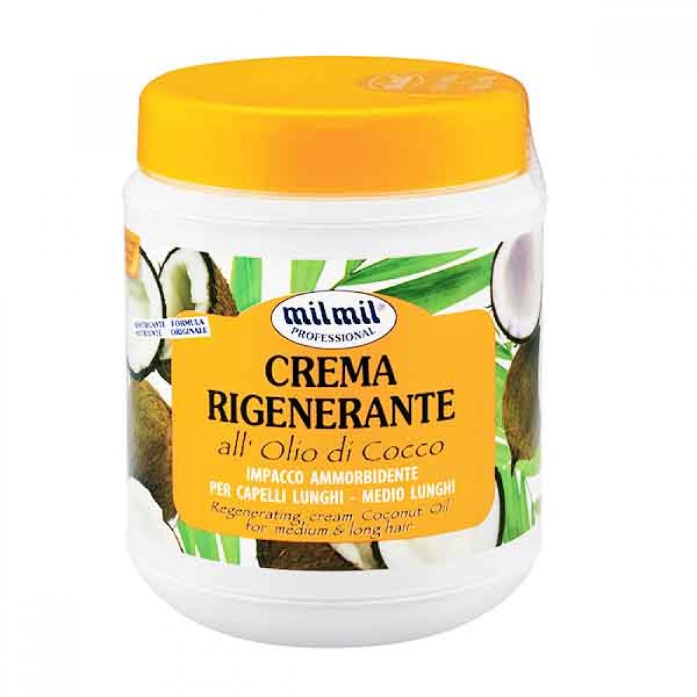 MILMIL Professional Máscara Regeneradora P/Cabelo Óleo Coco 1000 Ml Cx. 12