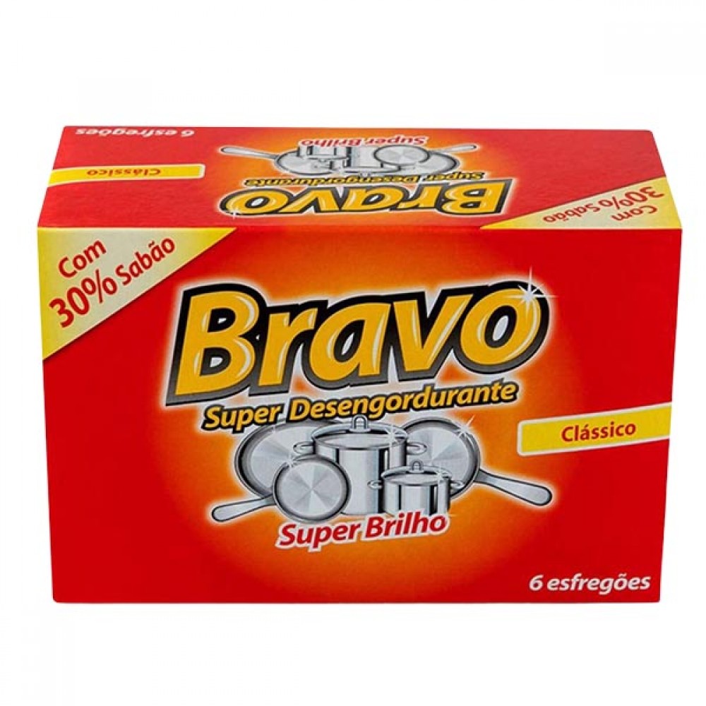 BRAVO Esfregão C/Sabão Cx. 20