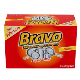 BRAVO Esfregão C/Sabão Cx. 20