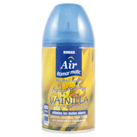 ROMAR Recarga Spray Ambientador Automático Baunilha 250ml Cx. 6