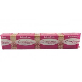 CONFIANÇA Sabão Rosa Barra 1Kg Cx. 16