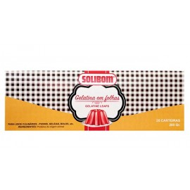 SOLIBOM Gelatina em Folhas 8Grs Cx. 25