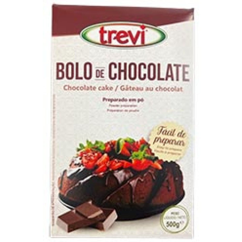 TREVI Bolo de Chocolate Preparado em Pó 500Grs Cx. 6