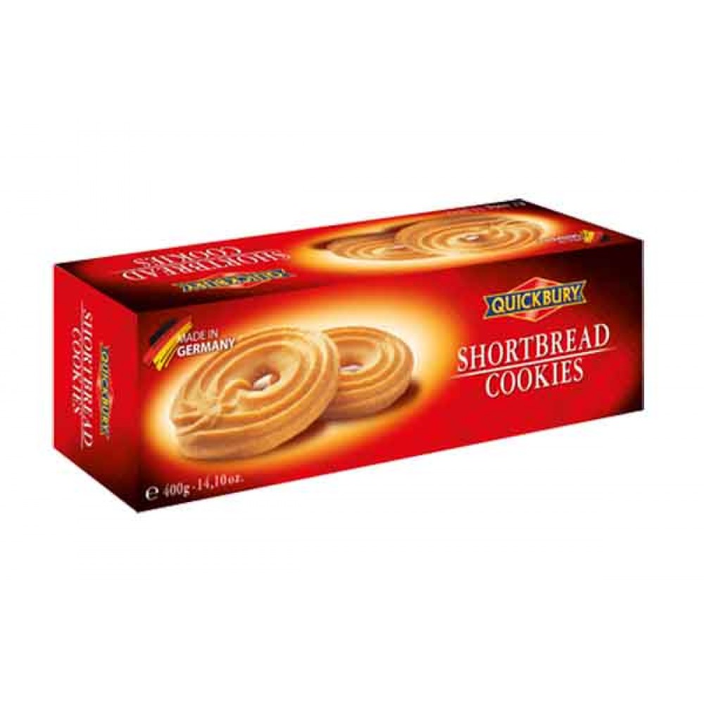 QUICKBURY Biscoitos Shortbread 400 Grs Cx. 18