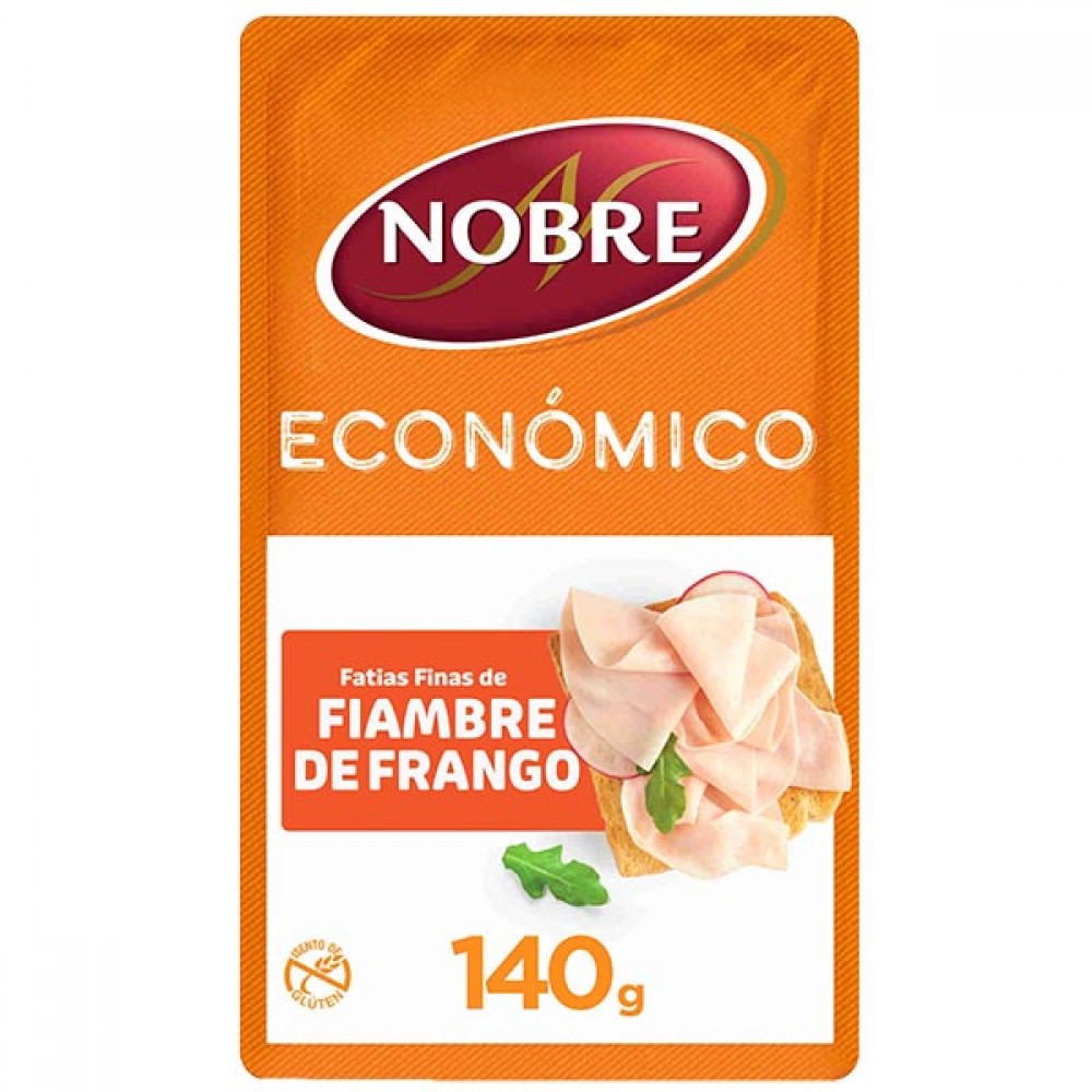 NOBRE Económico Fiambre de Frango Fatias Finas 140Grs Cx. 8