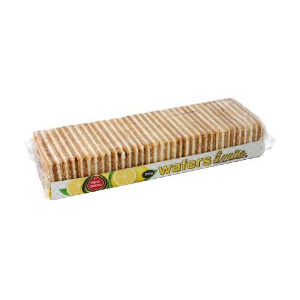 HIPER DELÍCIA Wafers Limão 220 Grs Cx. 15