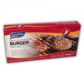 EUROFRITS Hambúrguer de Vaca e Porco 340grs Cx. 14