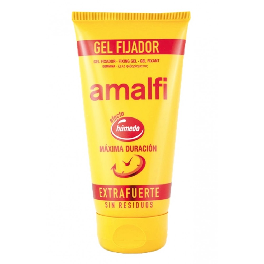 AMALFI Gel Fixador Extra Forte Efeito Húmido 150Ml Cx. 12