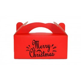 Caixa Presente Papel SS Merry Christmas Vermelho 25x11x10 Cm Pack 24 Cx. 96 (4 Packs)