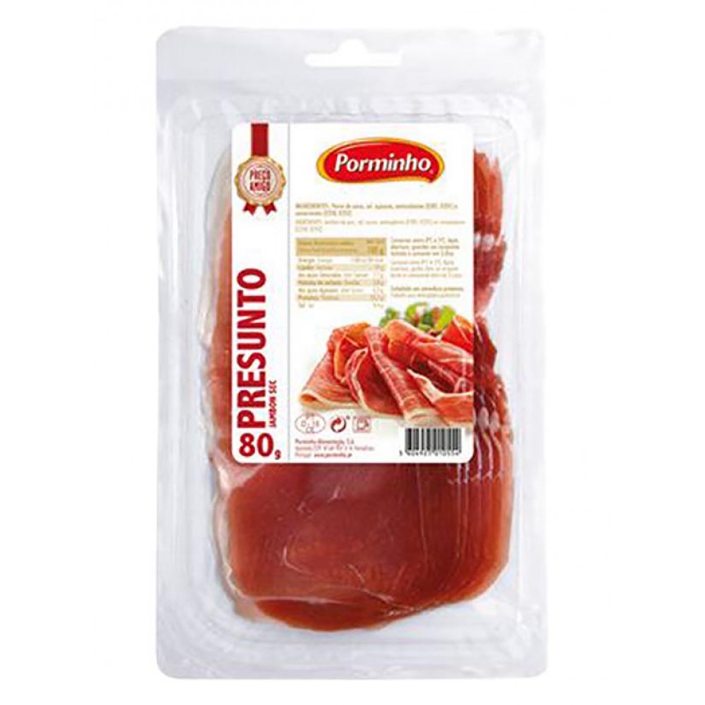 PORMINHO Presunto Fatiado 80Grs Cx. 20