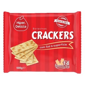 HIPER DELÍCIA Bolachas Crackers C/Sal 500grs Cx. 12