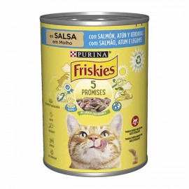 FRISKIES Gato Salmão , Atum e Legumes Lata 400 Grs Cx. 24