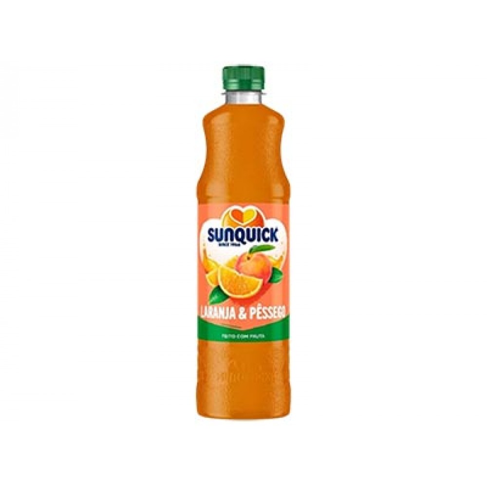 SUNQUICK Laranja e Pêssego Bebida Concentrada 700ml Cx. 6