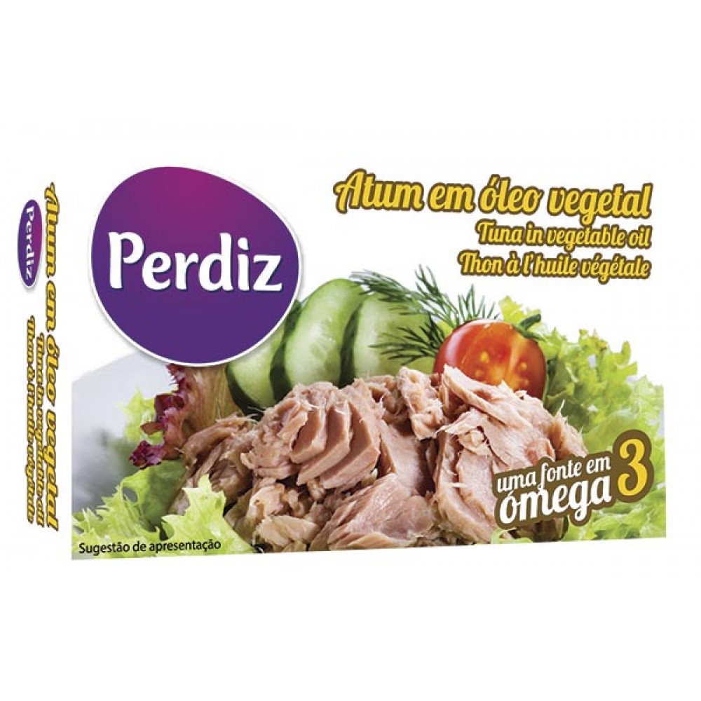 PERDIZ Atúm em Óleo Vegetal 110Grs Pack 10 Cx. 100
