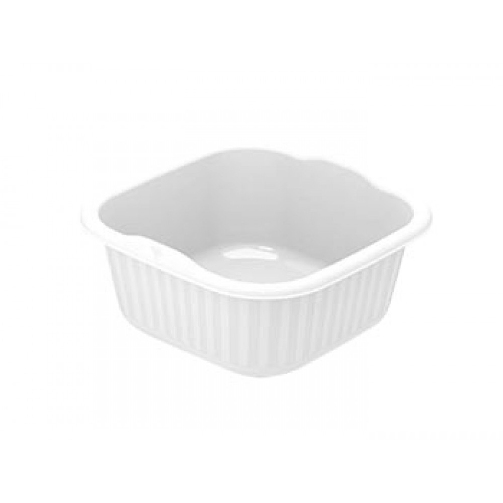 PRACTILINE Alguidar QuadraPratic 9.5Lt Branco Cx.6