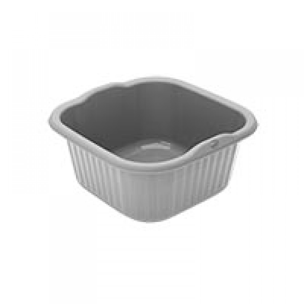 PRACTILINE Alguidar QuadraPratic 9.5Lt Cinza Cx.6