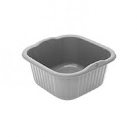 PRACTILINE Alguidar QuadraPratic 9.5Lt Cinza Cx.6