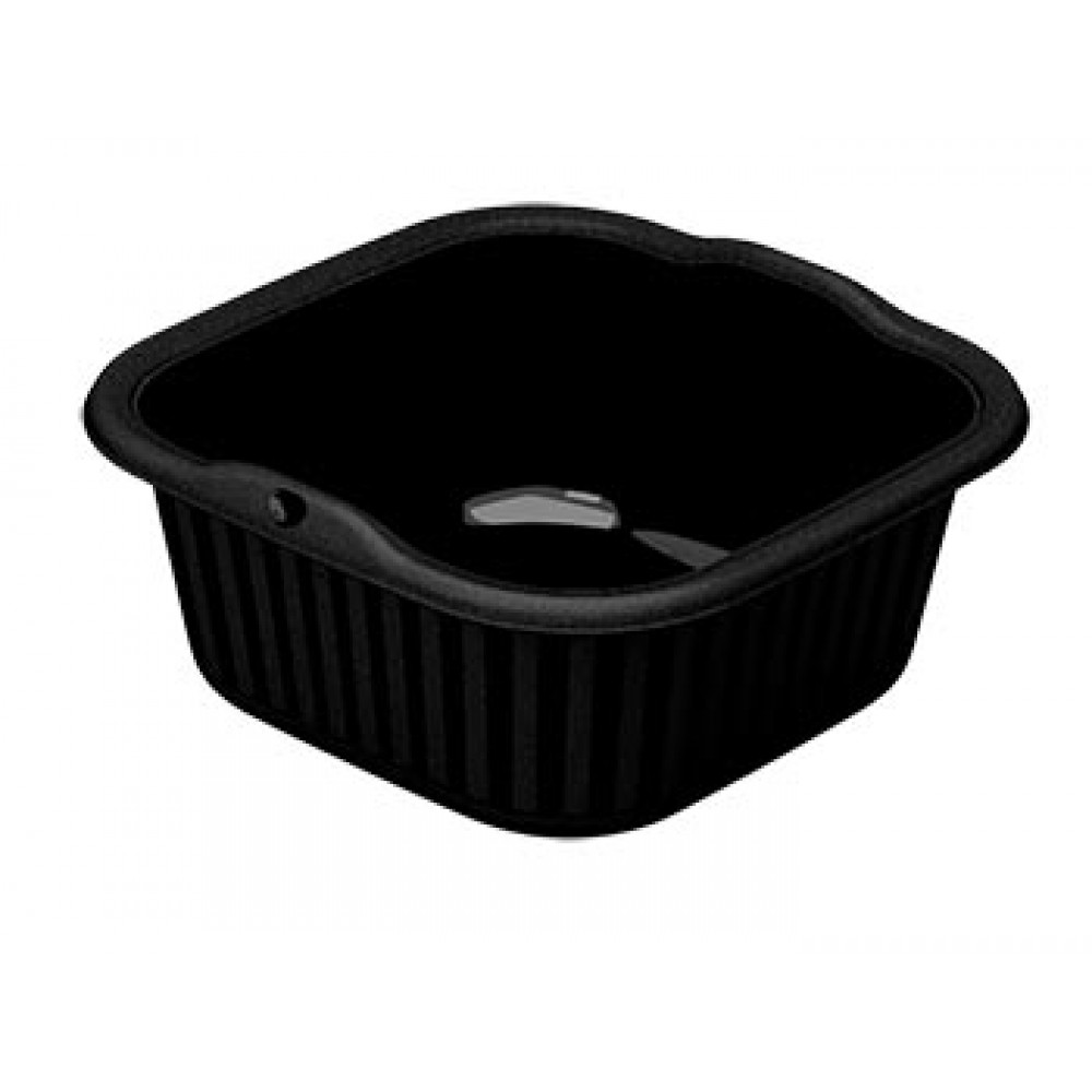 PRACTILINE Alguidar QuadraPratic 6.5Lt Preto Cx.6