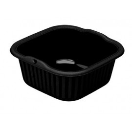 PRACTILINE Alguidar QuadraPratic 6.5Lt Preto Cx.6