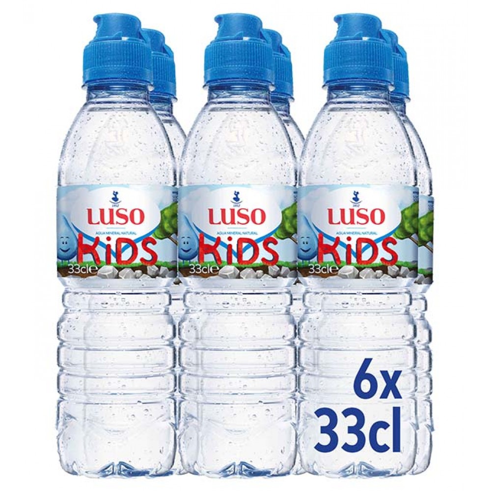 LUSO Água Mineral Natural 0.33cl Pack 6 Cx. 24